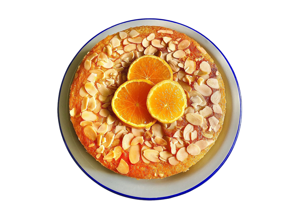 ALMOND ORANGE UPSIDE-DOWN CAKE